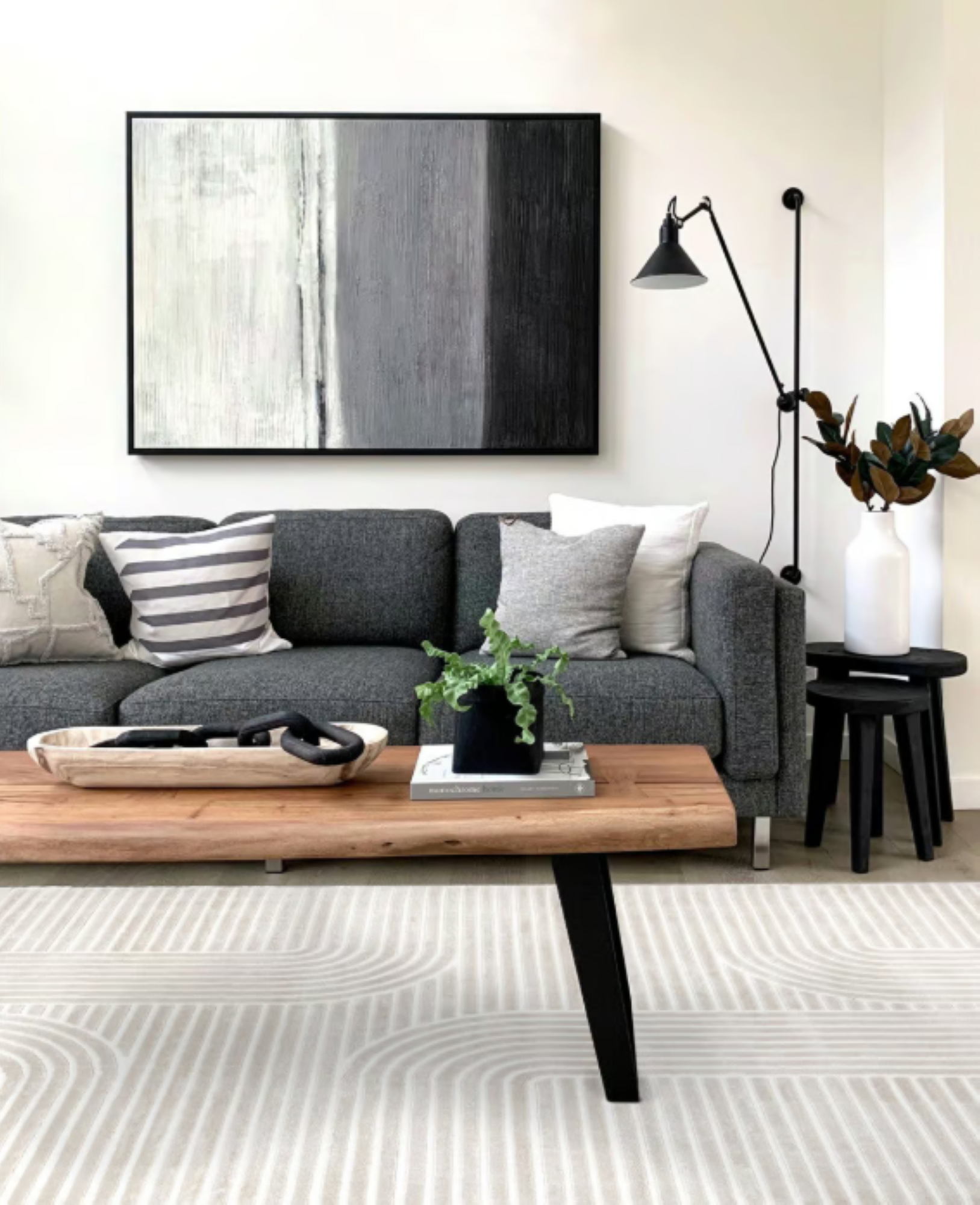 Tapis moderne tissé plat CHIKA