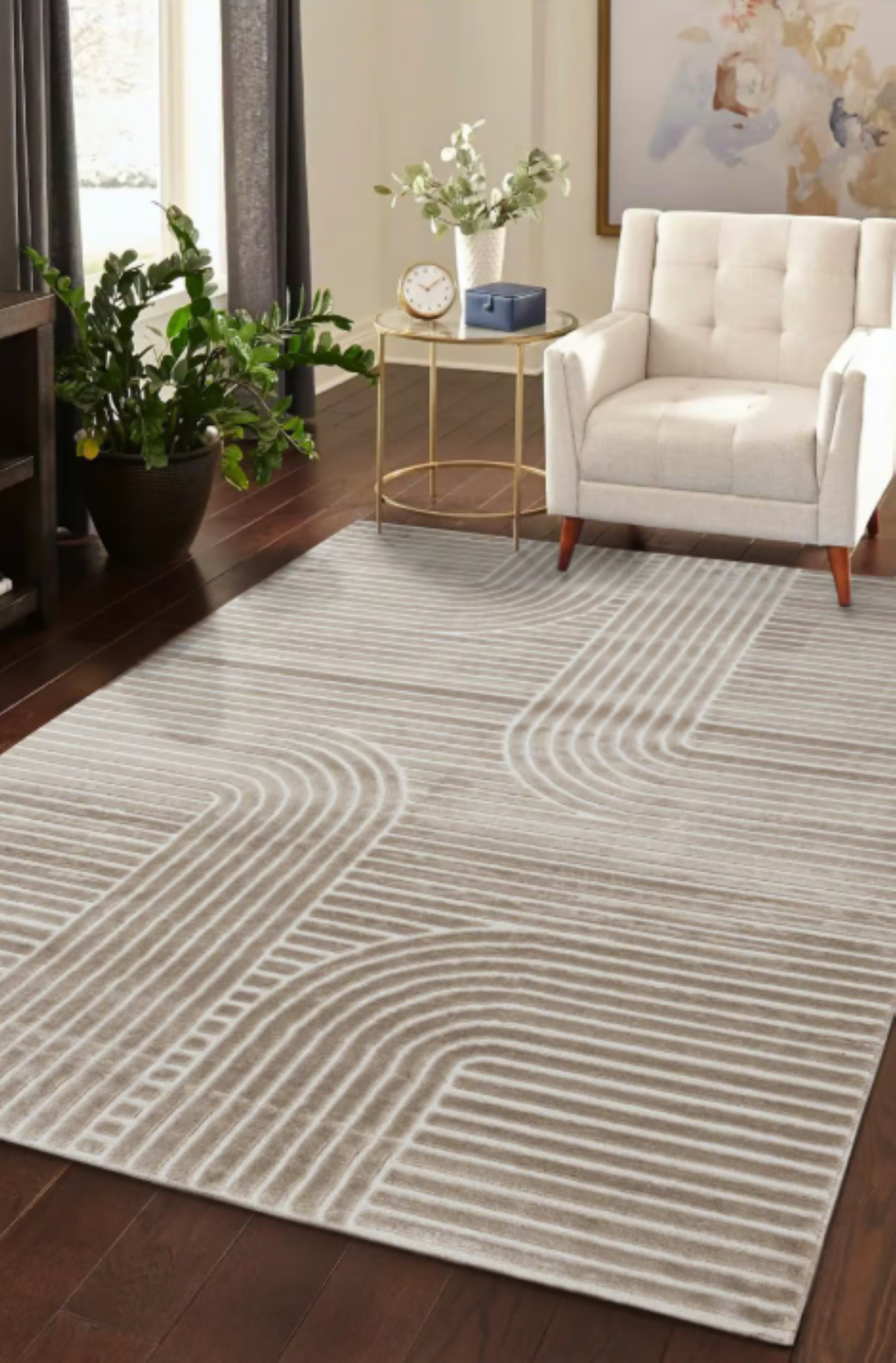 Tapis moderne tissé plat CHIKA