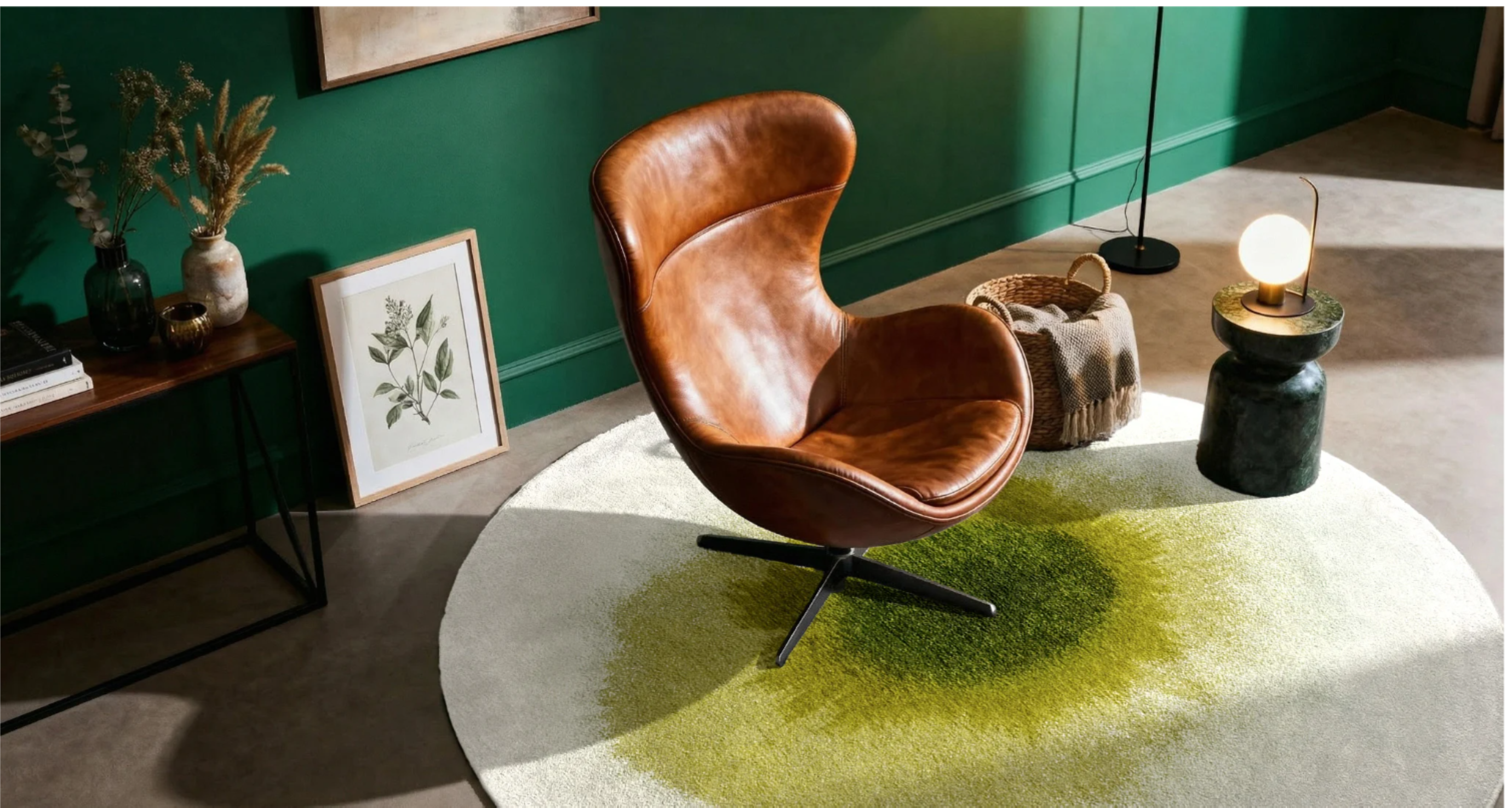 Tapis moderne tissé plat GLOBE