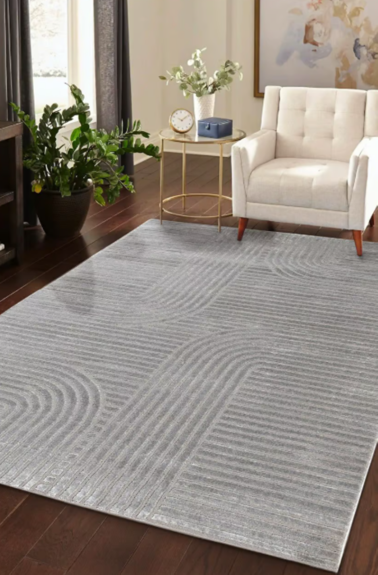 Tapis moderne tissé plat CHIKA