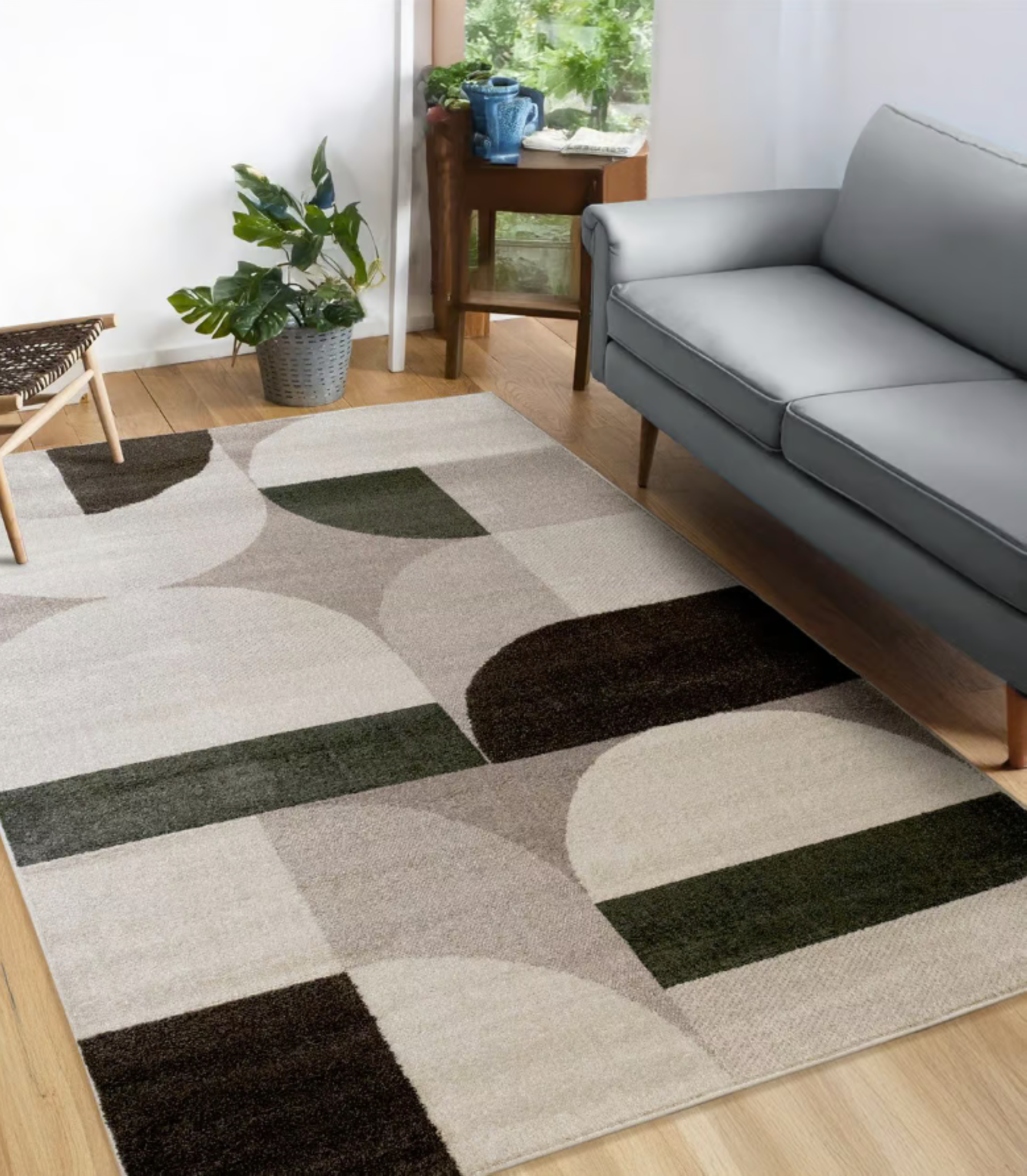 Tapis moderne tissé plat JERSEY