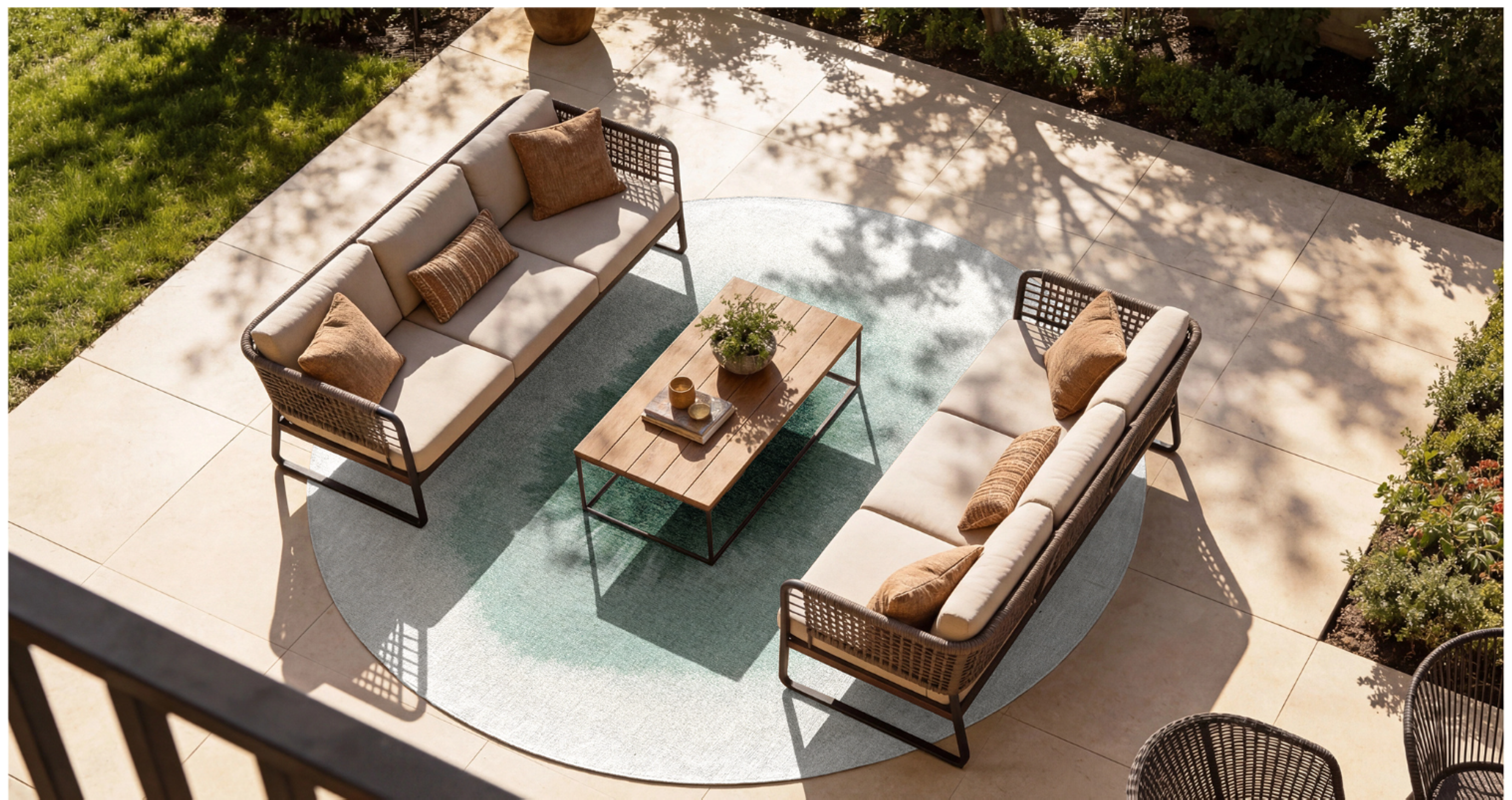 Tapis moderne tissé plat GLOBE