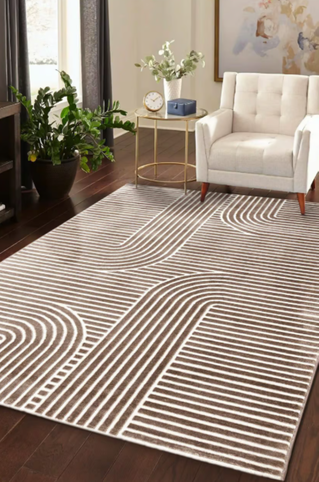 Tapis moderne tissé plat CHIKA