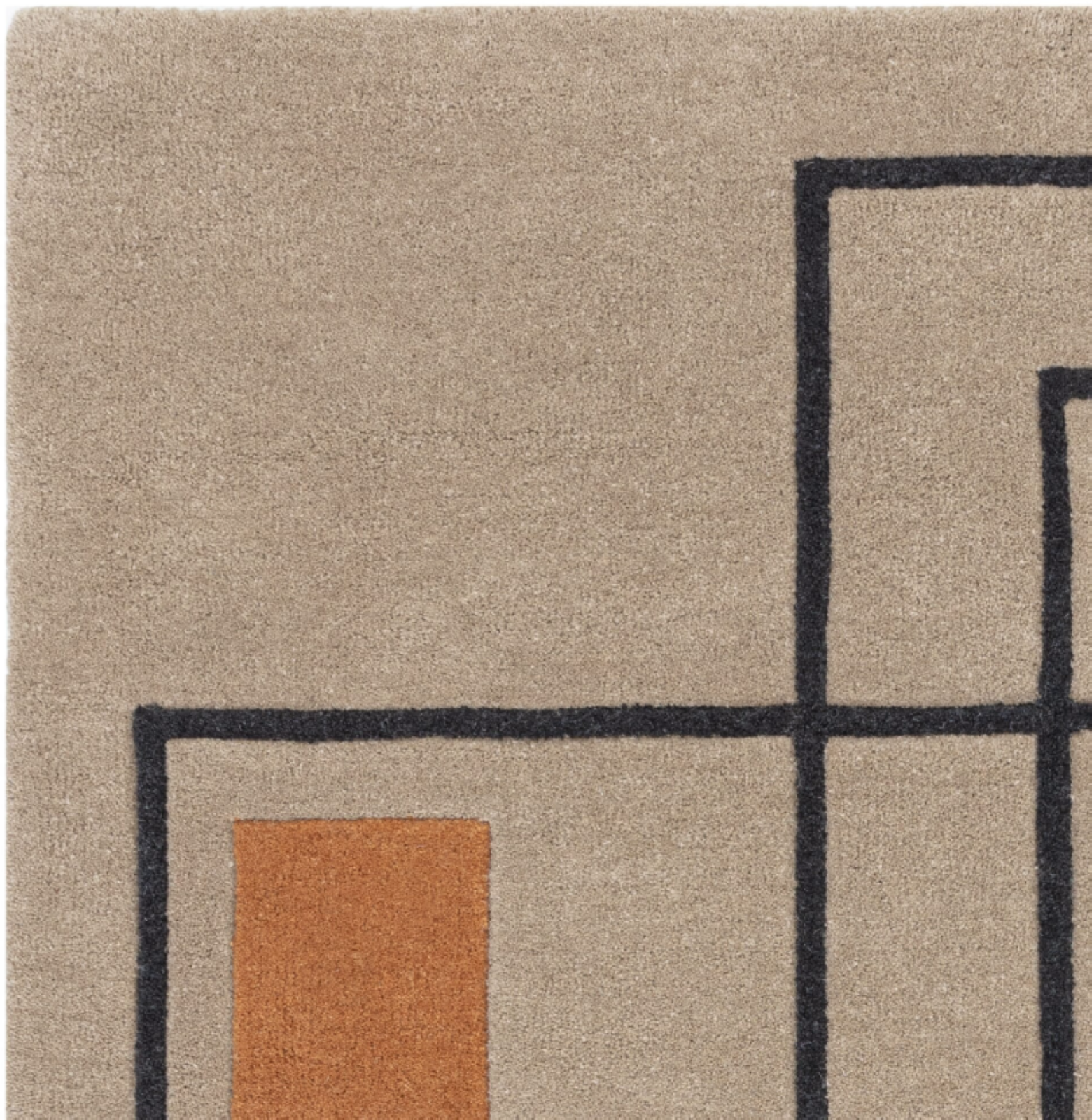 Tapis tufté main en laine MOCACCINO