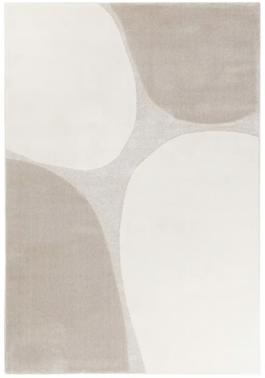 White Flat Woven Modern Rug 