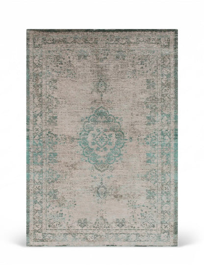 Tapis de salon et chambre tissé plat MEDAILLON