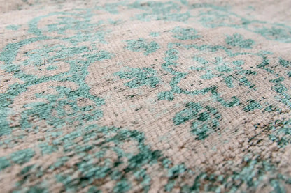 Tapis de salon et chambre tissé plat MEDAILLON
