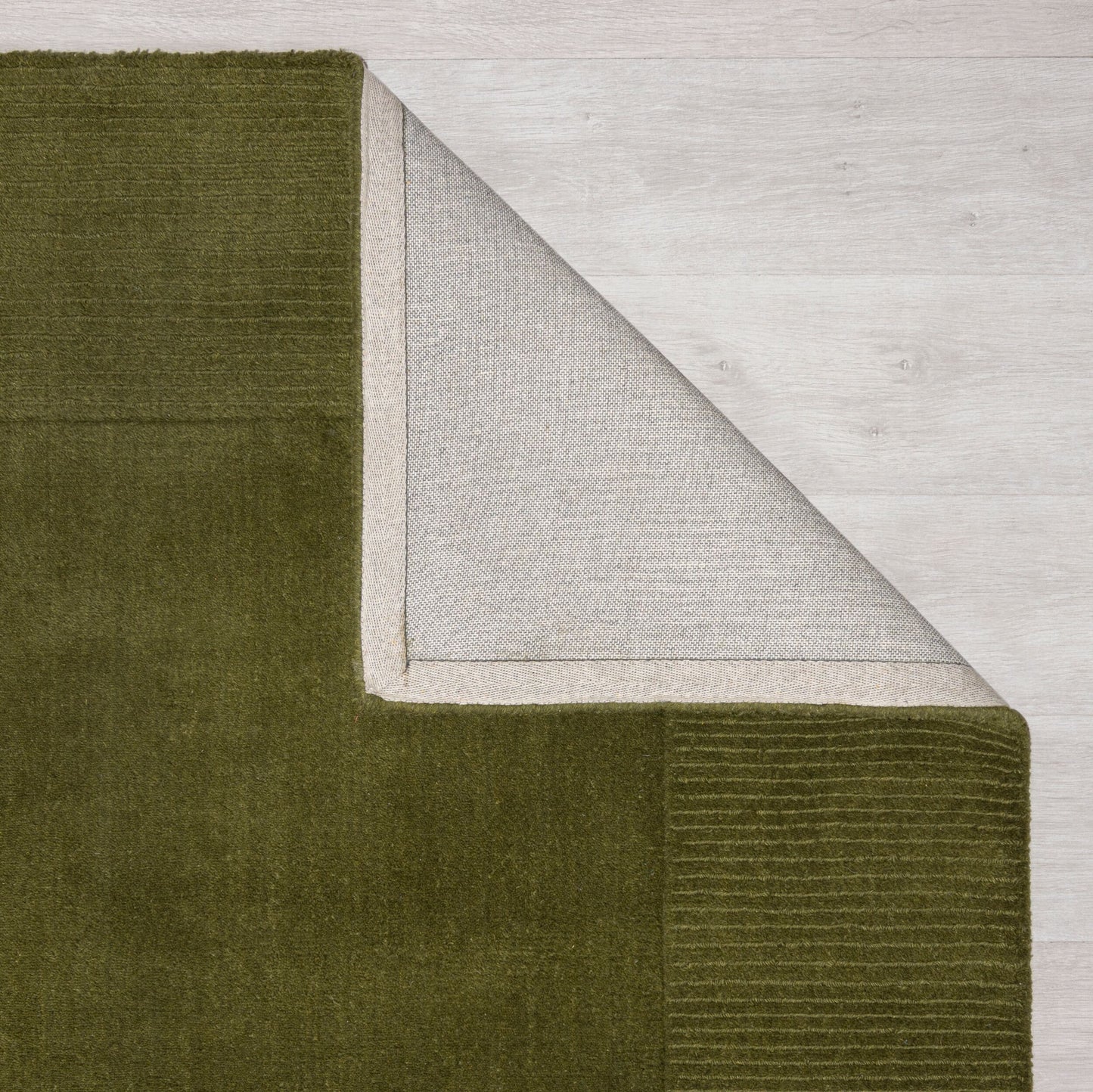 Tapis de salon uni en laine LEONE