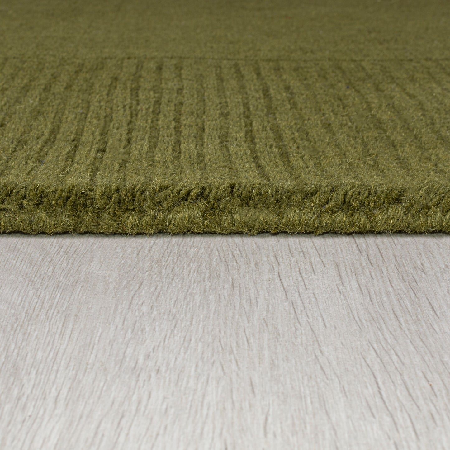 Tapis de salon uni en laine LEONE