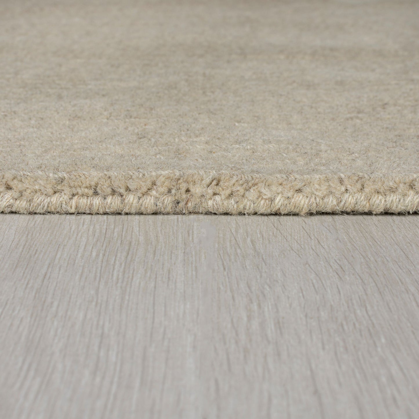 Tapis de salon uni en laine LEONE