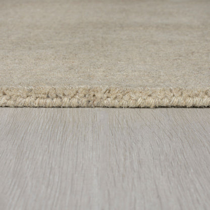 Tapis de salon uni en laine LEONE