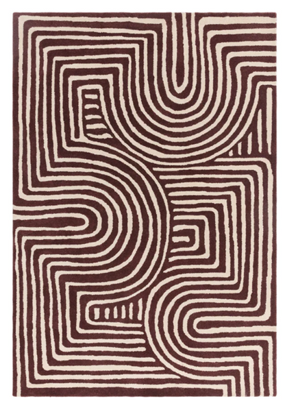 Tapis tufté main en laine TWISTER