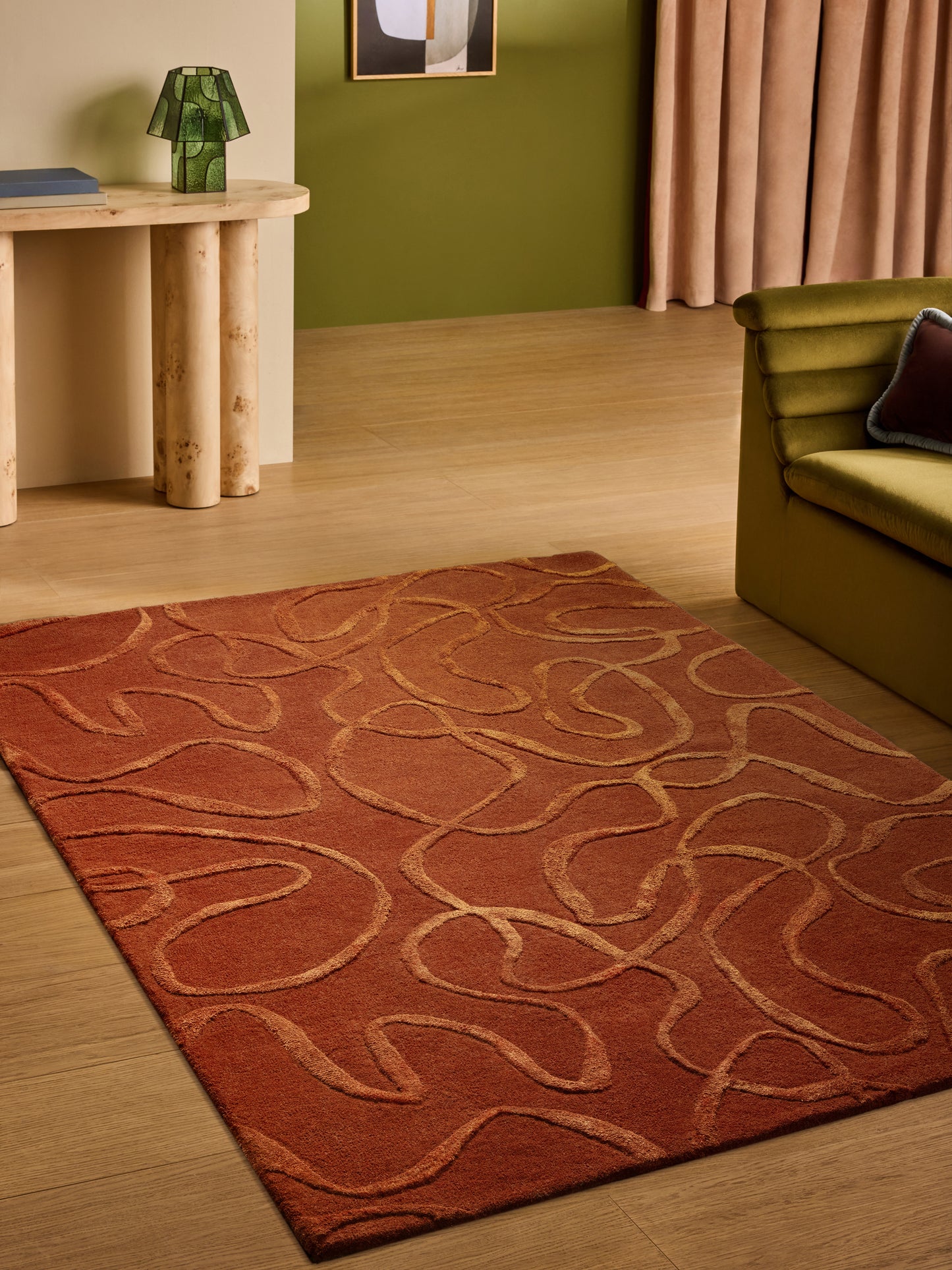 Tapis tufté main en laine SHIFT