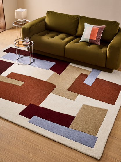 Tapis de salon et chambre pure laine VANESSA