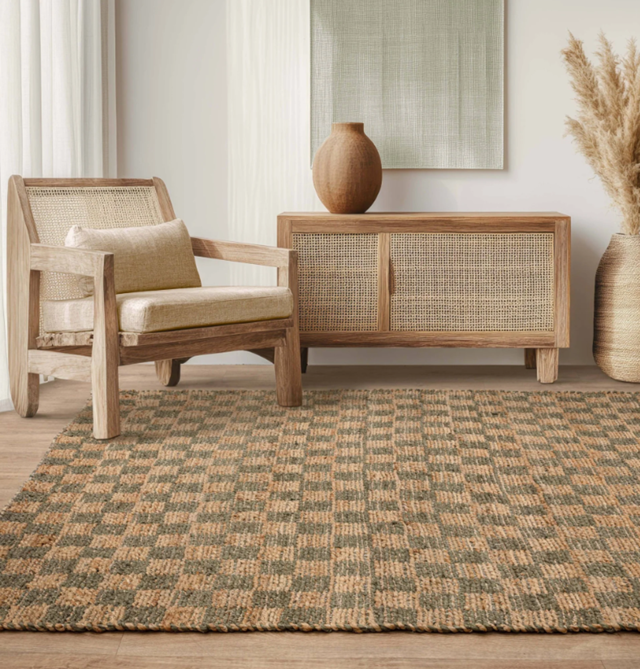 Tapis moderne en jute SCAPE