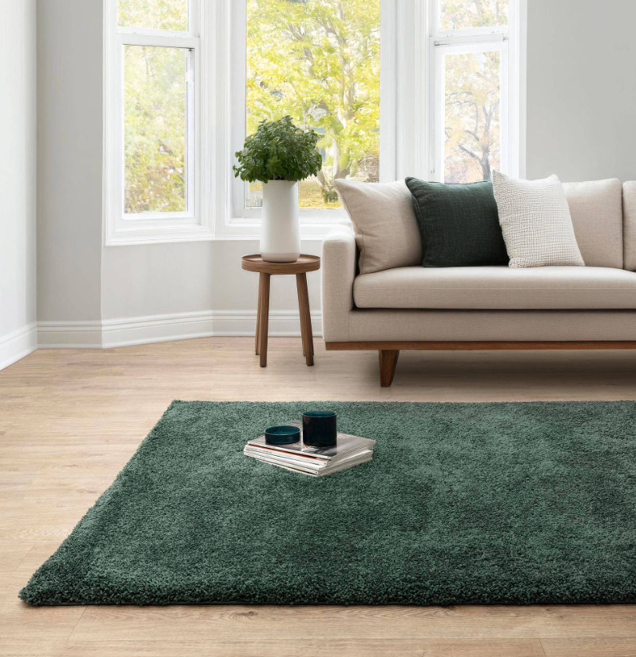 Alfombra de pelo largo MAPY para sala de estar y dormitorio 