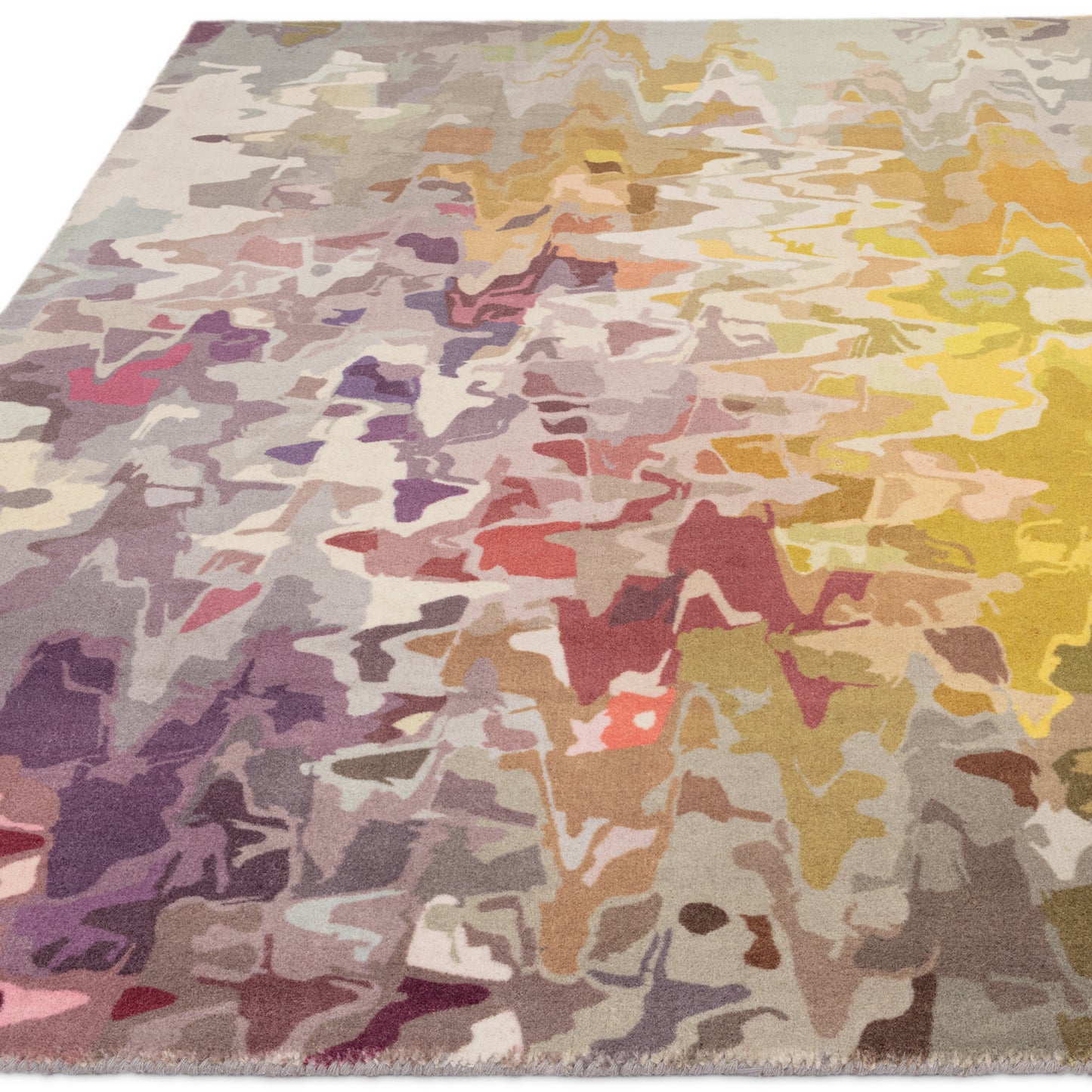 Tapis de salon moderne pure laine ILLUSION