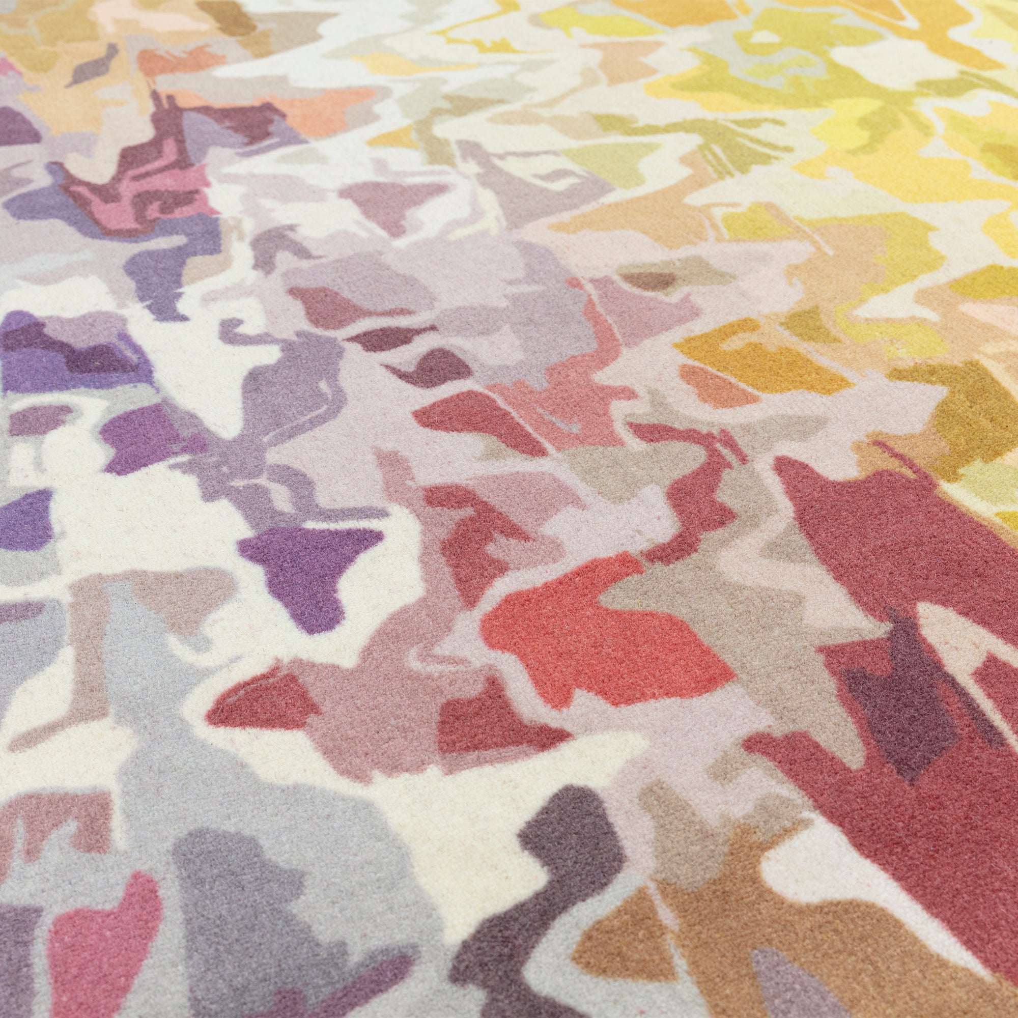Alfombra moderna de pura lana para salón ILLUSION