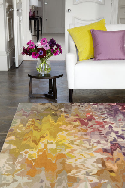 Tapis de salon moderne pure laine ILLUSION