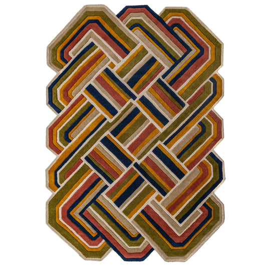 Tapis de salon, chambre et couloir pure laine SHELLY