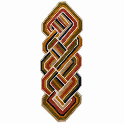 Tapis de salon, chambre et couloir pure laine SHELLY