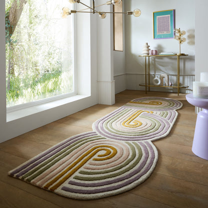 Tapis de salon, chambre et couloir pure laine COILY