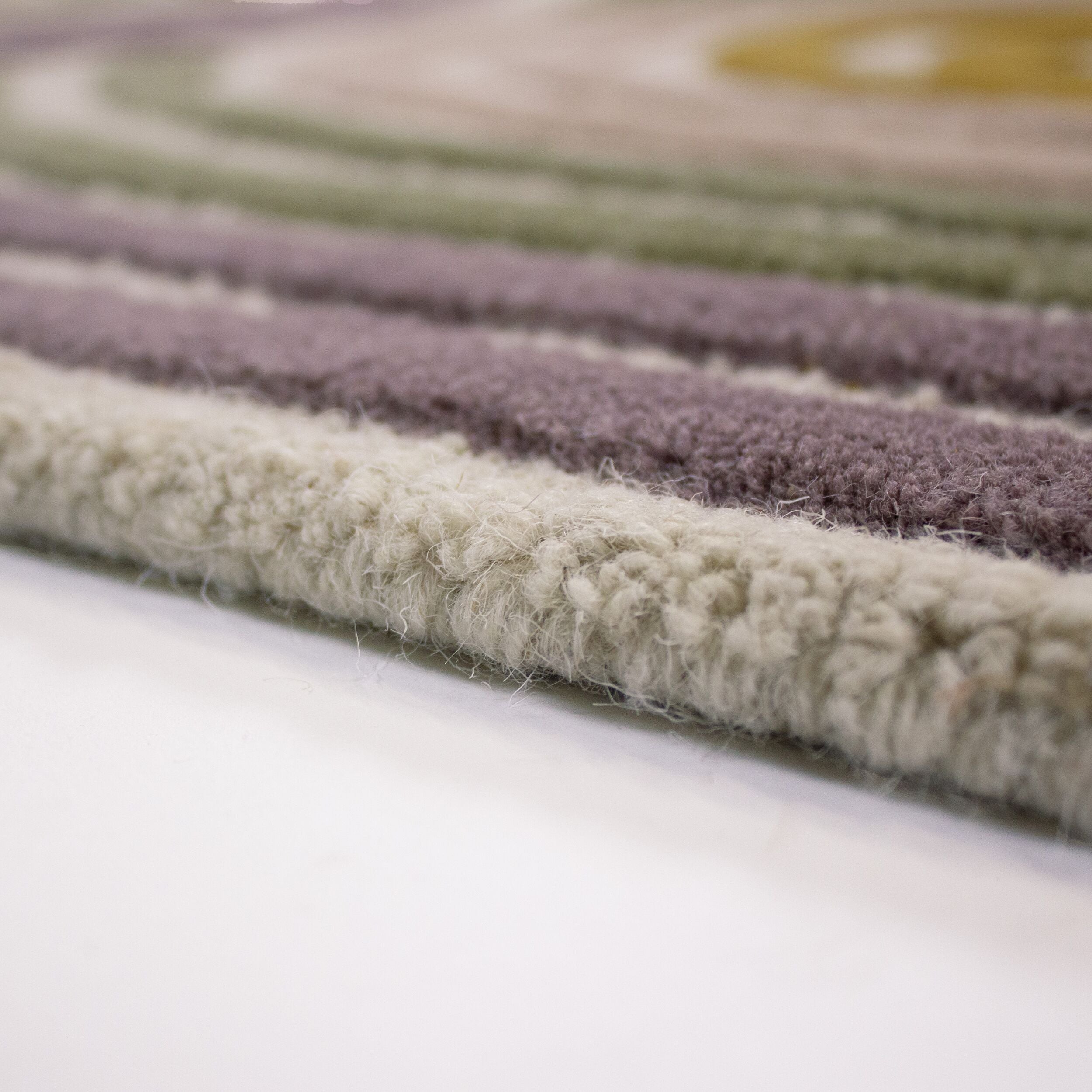 Tapis de salon, chambre et couloir pure laine COILY