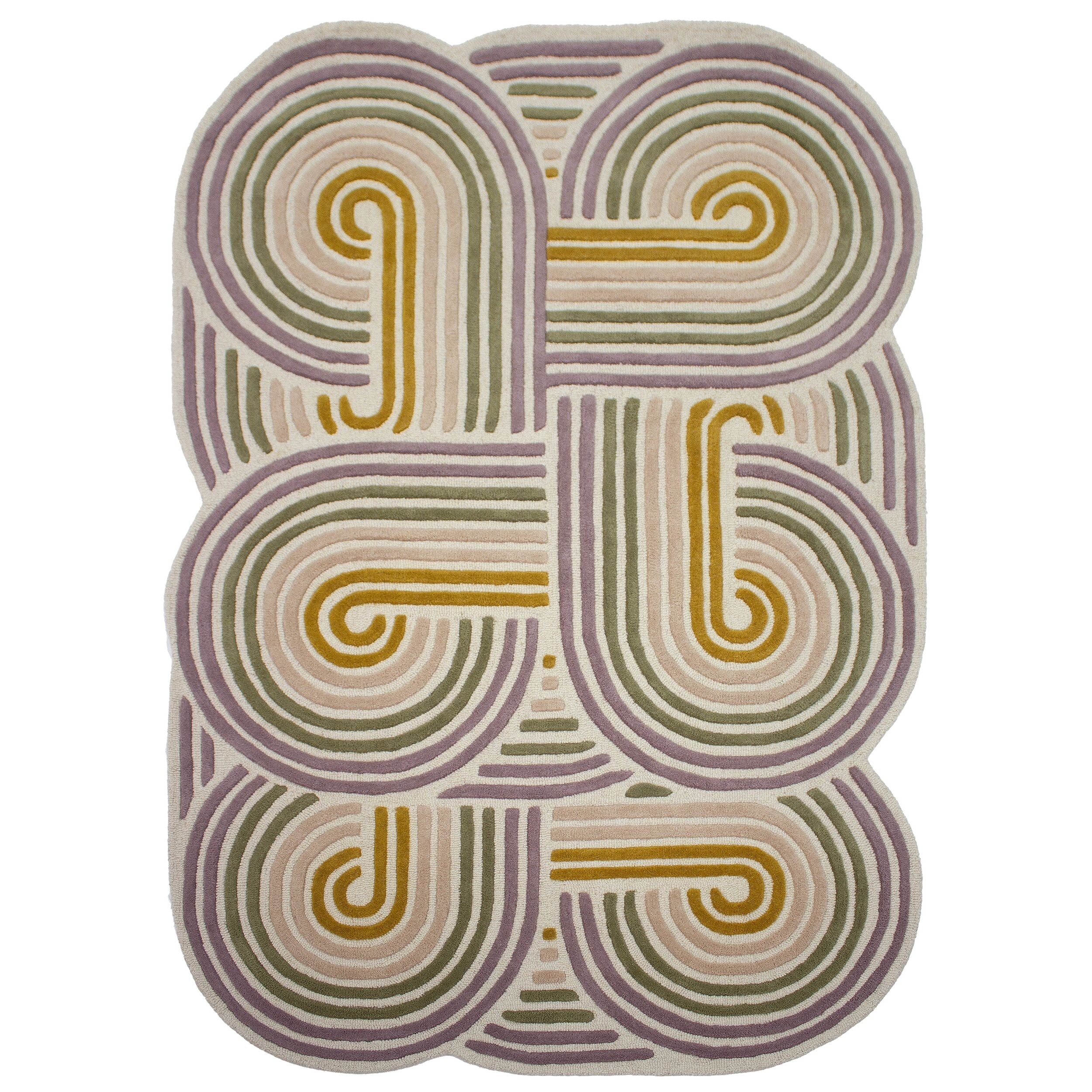 Tapis de salon, chambre et couloir pure laine COILY