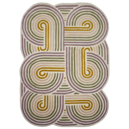 Tapis de salon, chambre et couloir pure laine COILY