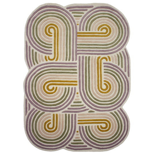 Tapis de salon, chambre et couloir pure laine COILY