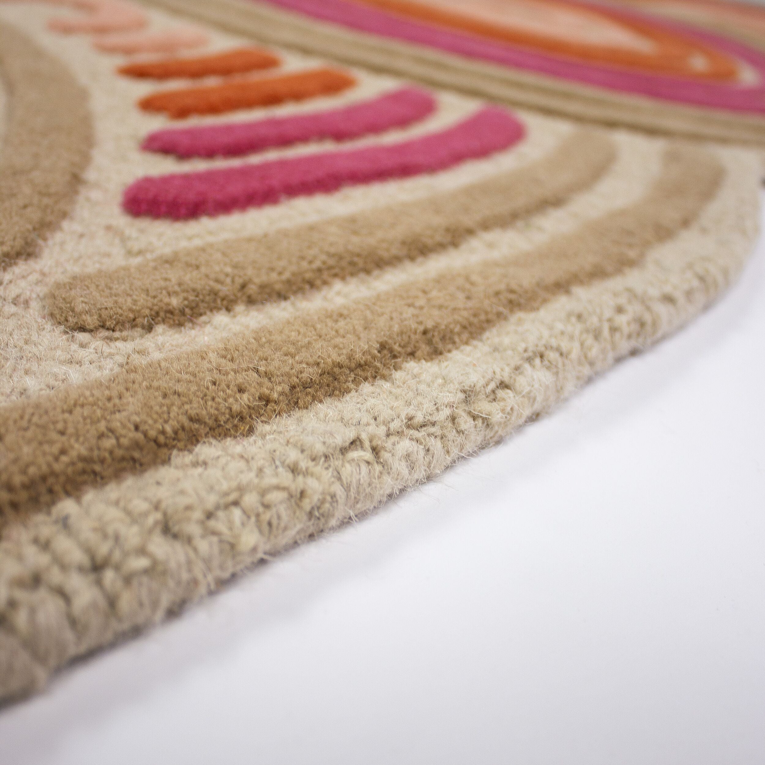 Tapis de salon, chambre et couloir pure laine COILY