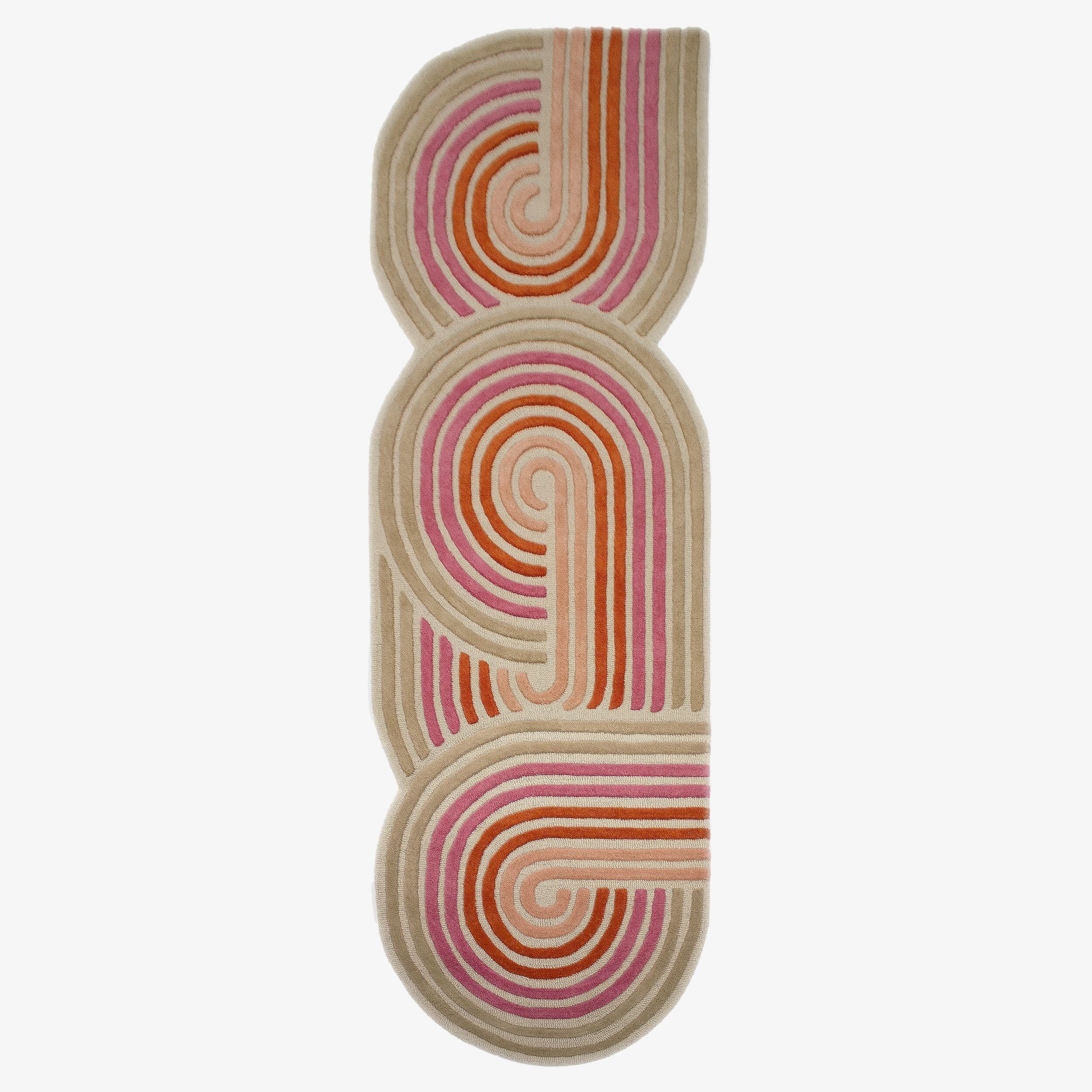 Tapis de salon, chambre et couloir pure laine COILY