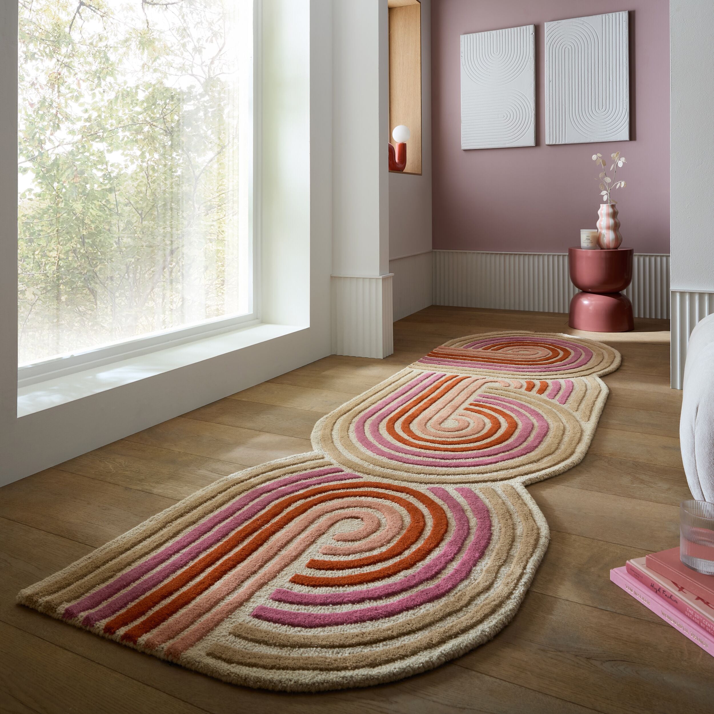 Tapis de salon, chambre et couloir pure laine COILY