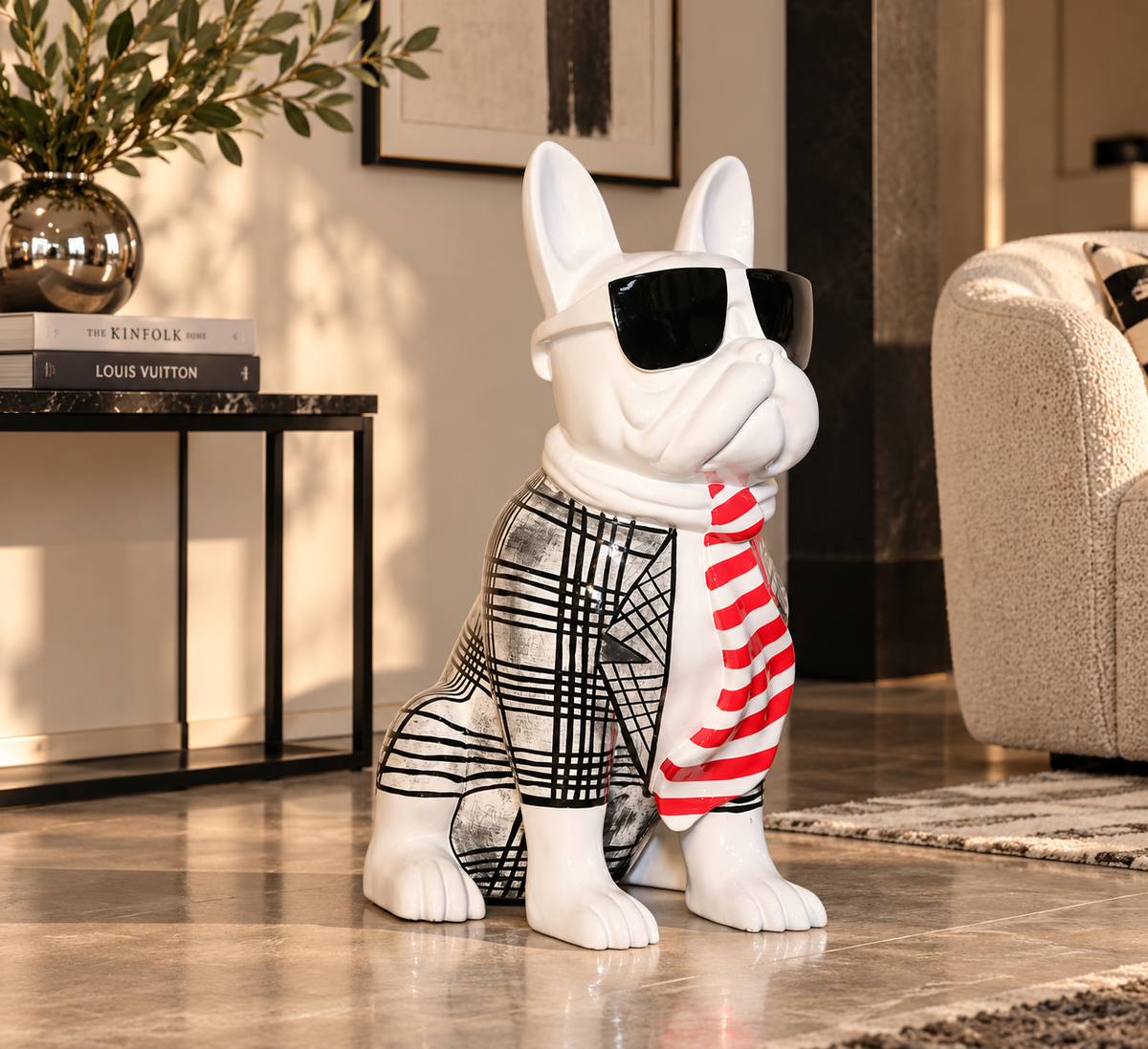 Sculpture statue moderne DOGGY KARL