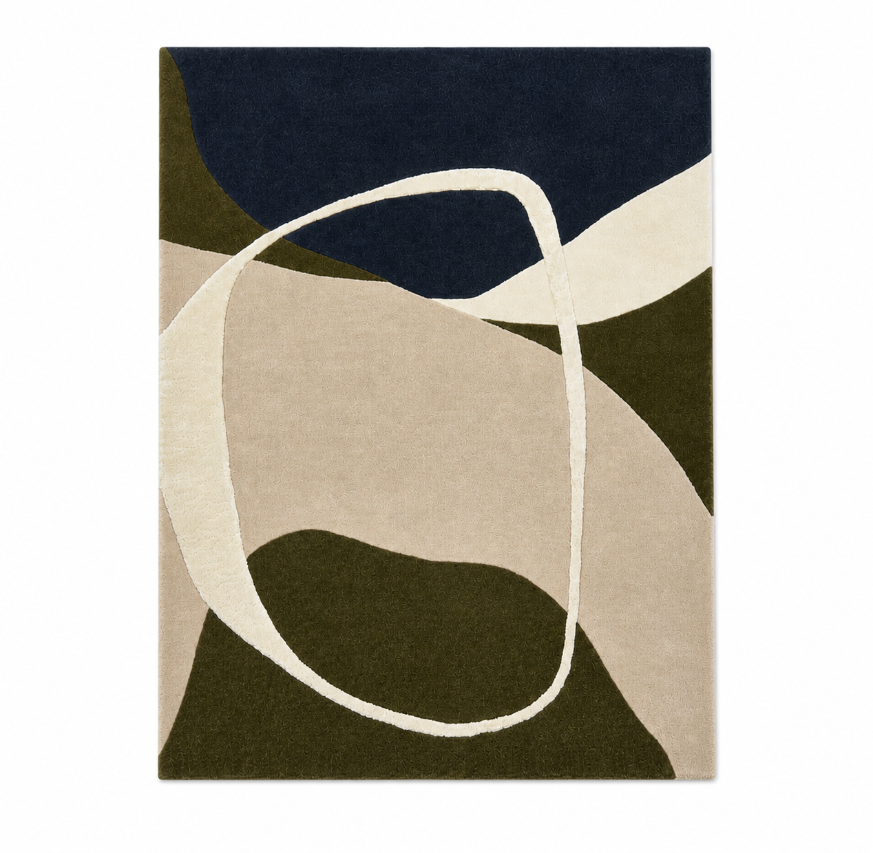 Tapis moderne tufté main en laine KATO