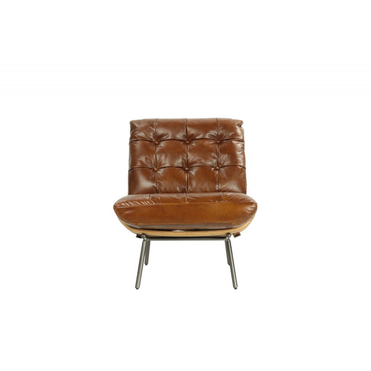 Sillón de cuero genuino Jansen