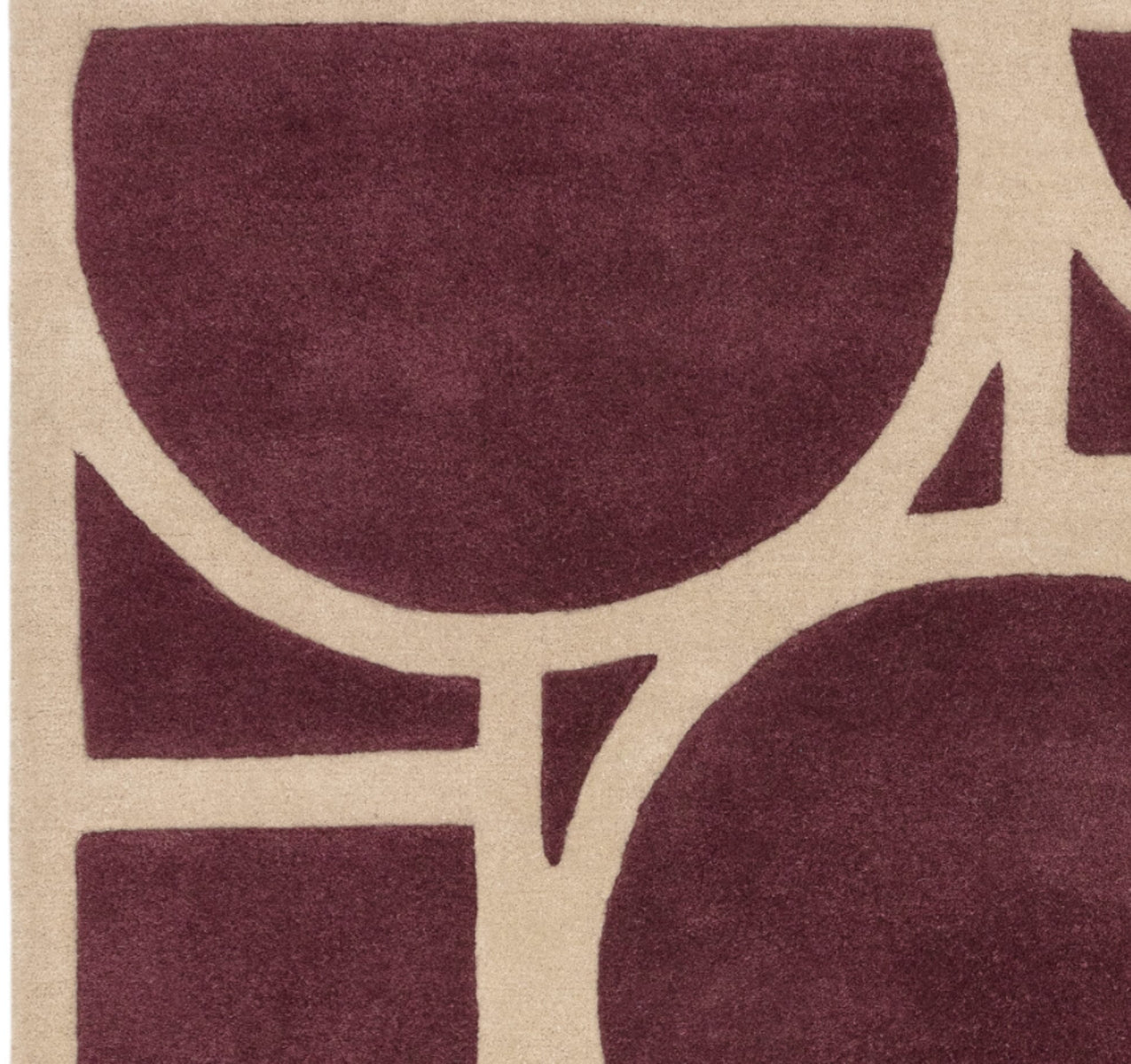 Tapis de salon moderne en laine SUBWAY