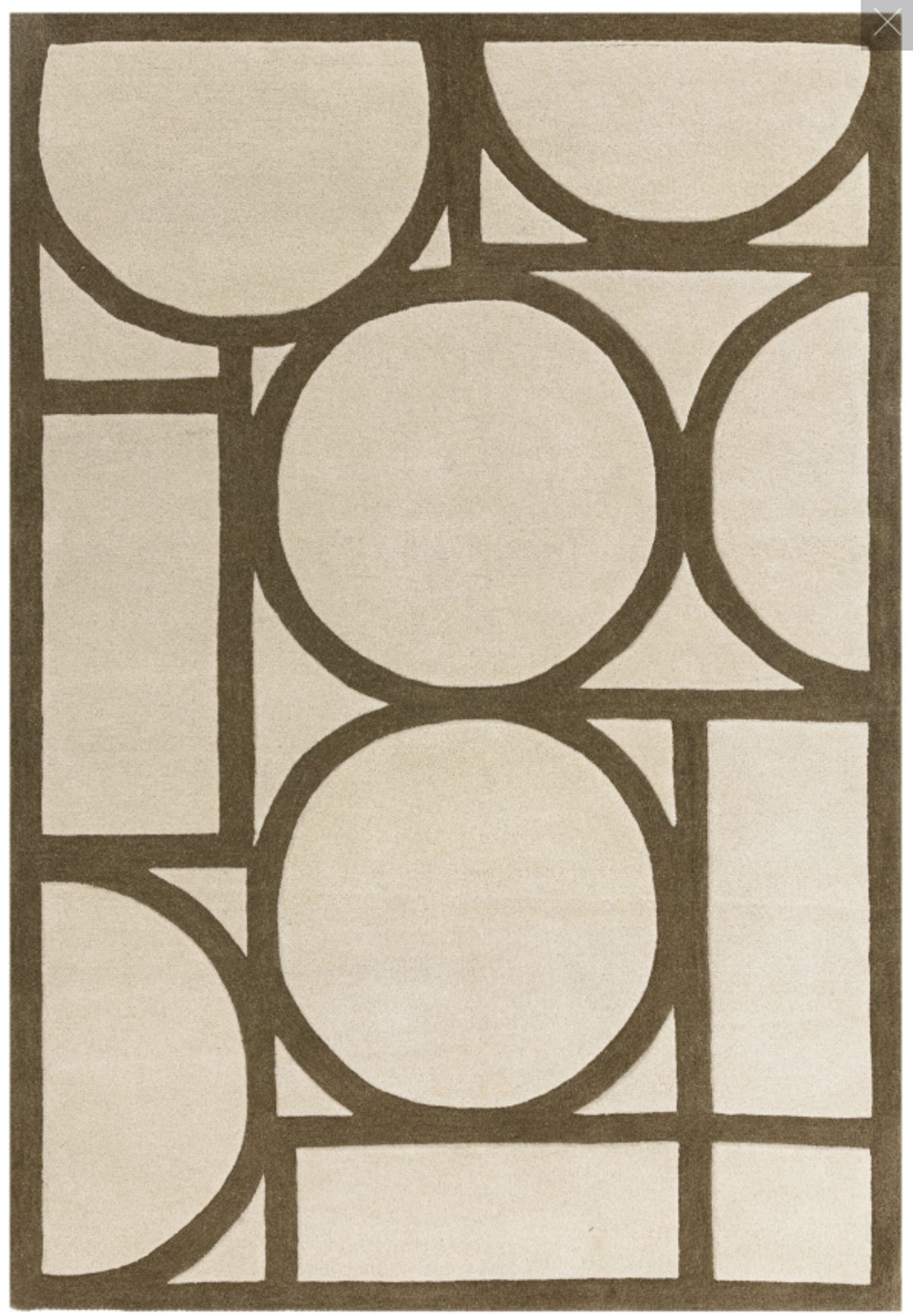 Tapis de salon moderne en laine SUBWAY