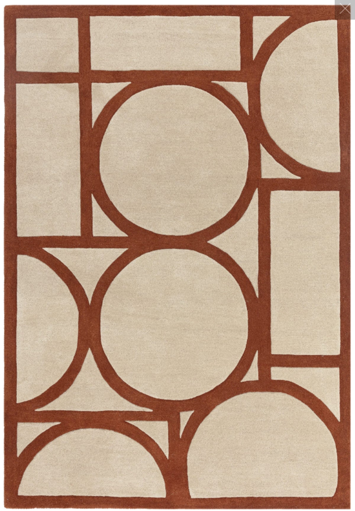 Tapis de salon moderne en laine SUBWAY