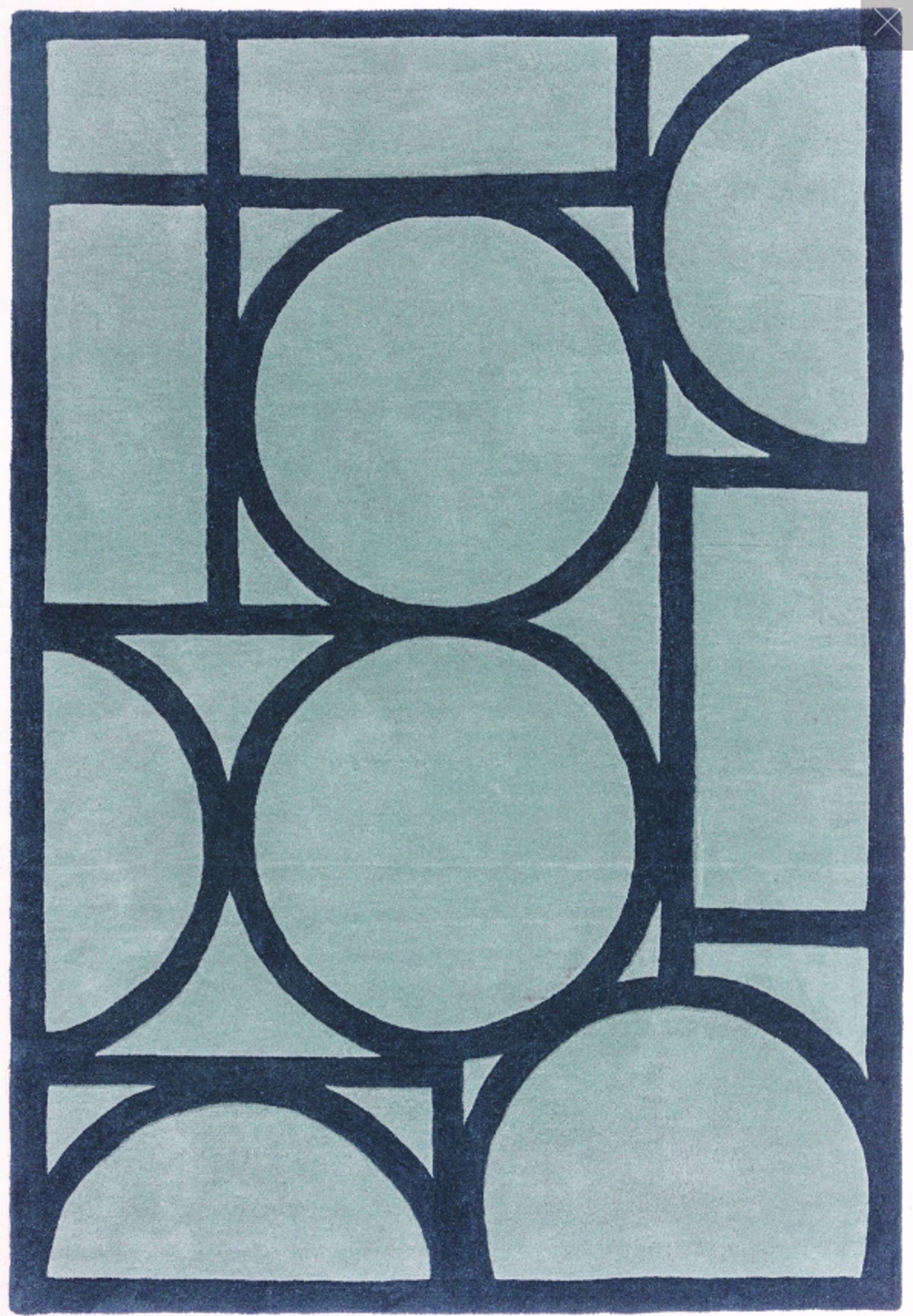 Tapis de salon moderne en laine SUBWAY