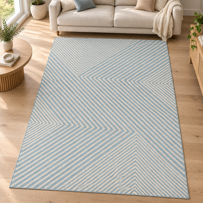 Tapis tissé plat moderne CROSSY en ambiance