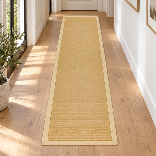 Tapis de couloir moderne en sisal LINDO en ambiance
