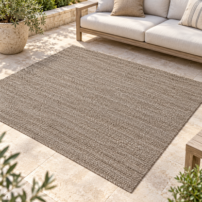 Tapis intérieur extérieur style jute BLACKSON en ambiance