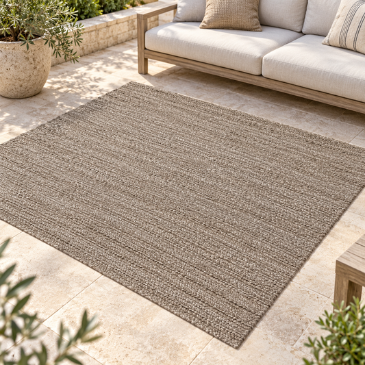 Tapis intérieur extérieur style jute BLACKSON en ambiance