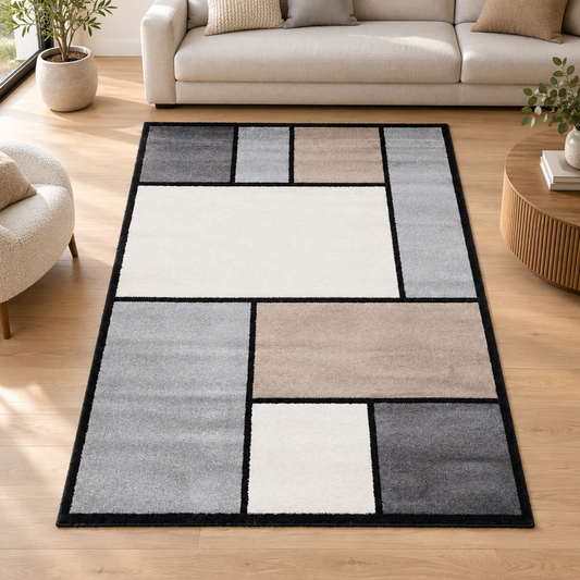 Tapis de salon moderne et design LISTO en ambiance