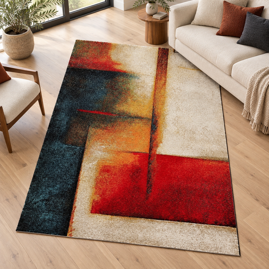 Tapis de salon design SPRAY en ambiance