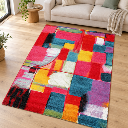 Tapis de salon design BRUSH en ambiance