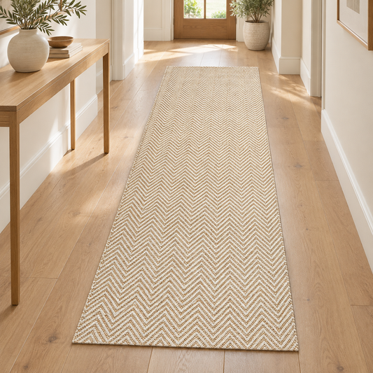 Tapis de couloir moderne jute et coton ARROW SM en ambiance