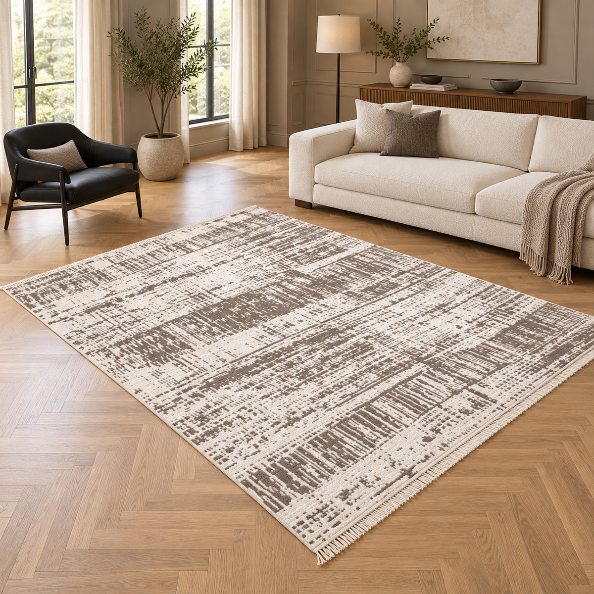 Tapis BAUS entièrement visible en situation — ambiance Novatrend