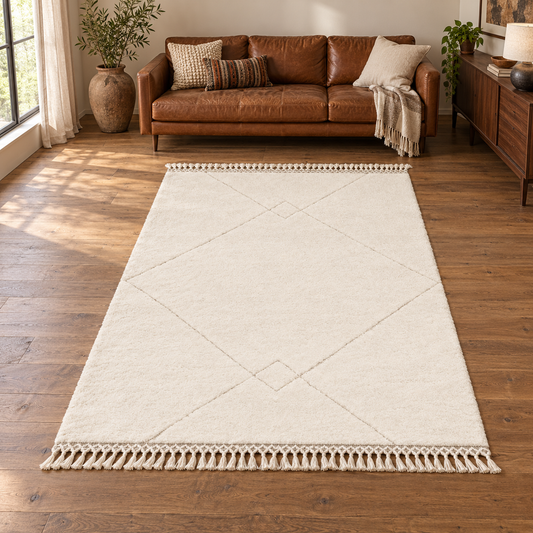 Tapis NADOR entièrement visible en situation — ambiance Novatrend